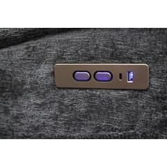 Štýlové relaxačné polohovacie kreslo TRENDY, antracitové