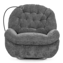 Štýlové relaxačné polohovacie kreslo TRENDY, antracitové