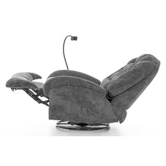 Štýlové relaxačné polohovacie kreslo TRENDY, antracitové