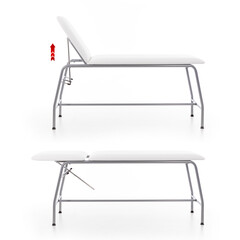 Vyšetrovacie lôžko, biele