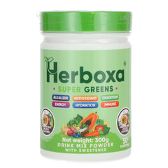 Herboxa SUPER GREENS Marakuja & mojito, 300 g