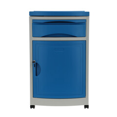 Nočný stolík MEDIK plast, modrý - MIERNE ŠKRABANCE