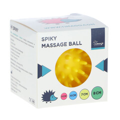 Masážny ježko, žltý 7 cm