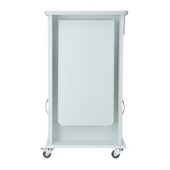 Nočný stolík UNIZDRAV, biely - POŠKODENÝ ĽAVÝ SPOPDNÝ ROH