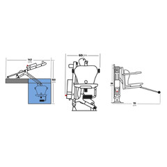 Fixný bazénový zdvihák Nart 100