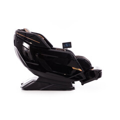 Masážne elektrické kreslo LUX 4D MASSAGER, čiernozlaté - VÝSTAVNÝ KUS, MIERNE ŠKRABANCE