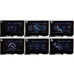 Masážne elektrické kreslo LUX 4D MASSAGER, čiernozlaté - VÝSTAVNÝ KUS, MIERNE ŠKRABANCE