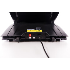 Masážne elektrické kreslo LUX 4D MASSAGER, čiernozlaté - VÝSTAVNÝ KUS, MIERNE ŠKRABANCE