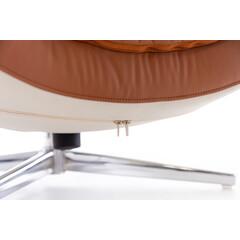 Elektrické masážne kreslo Zafír Relax, tehlové - MIERNE ŠPINAVÉ