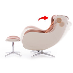 Elektrické masážne kreslo Zafír Relax, tehlové - MIERNE ŠPINAVÉ