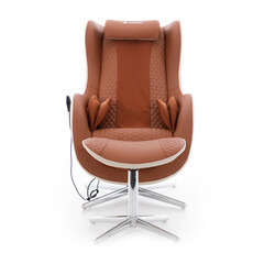 Elektrické masážne kreslo Zafír Relax, tehlové - MIERNE ŠPINAVÉ