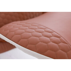 Elektrické masážne kreslo Zafír Relax, tehlové - MIERNE ŠPINAVÉ