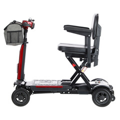 Skladací vozík COMPACT pre seniorov s lítiovou batériou - MIERNE ŠKRABANCE, NAJAZDENÝCH 5 KM