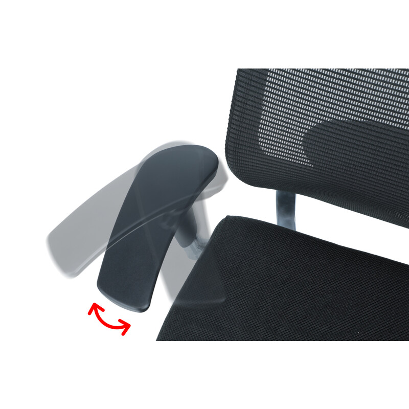 Ergonomická stolička Office, čierna