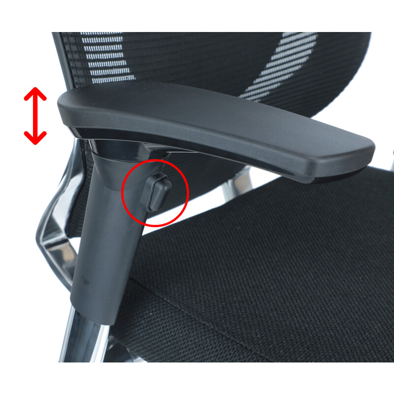 Ergonomická stolička Office, čierna