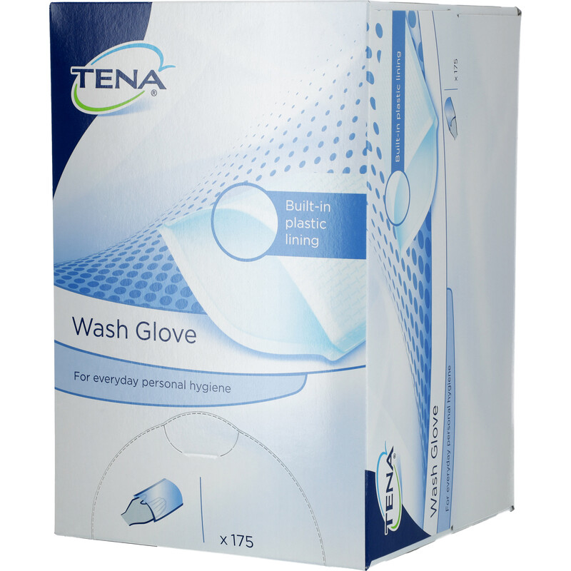 Umývacia rukavica s výstelkou TENA Wash Glove, 175 ks