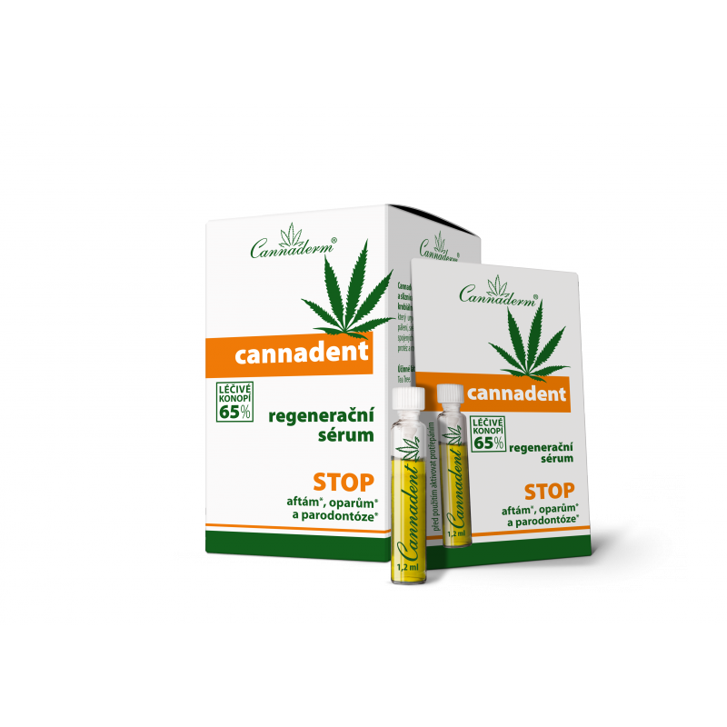 Cannadent sérum na afty, opary a paradentózu, 10x 1,5 ml