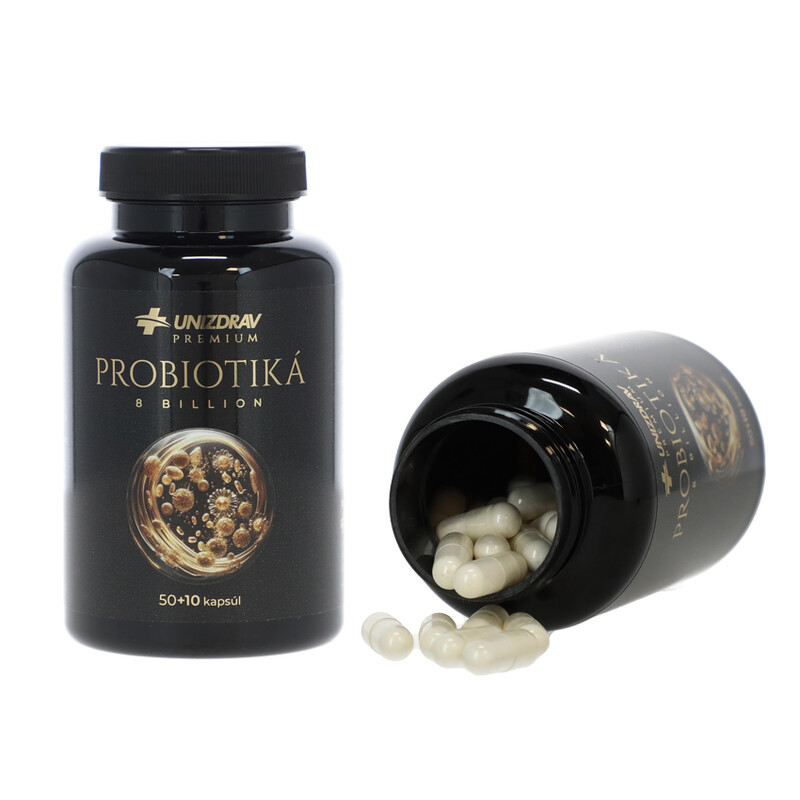 Probiotiká 8 bilion UNIZDRAV, 50 + 10 kapsúl zdarma