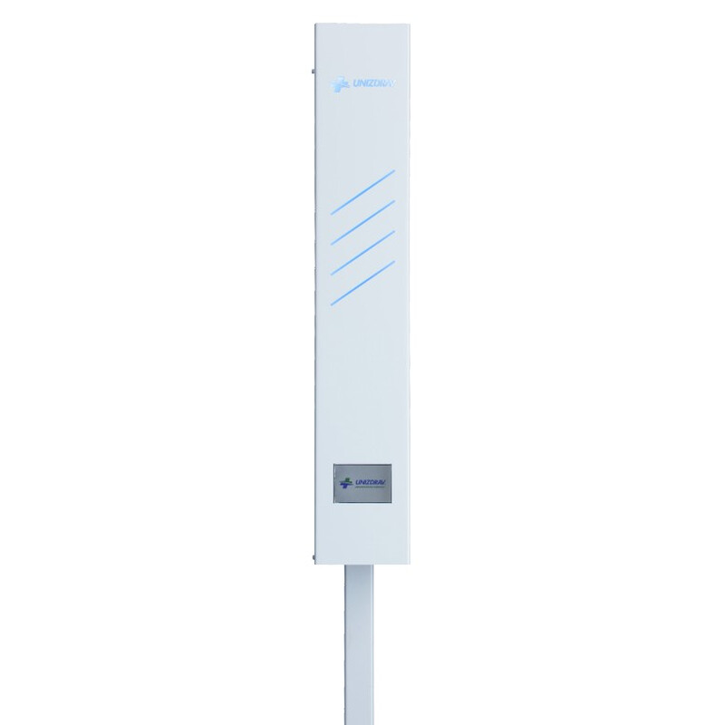 Germicídny žiarič UNIZDRAV s displejom uzavretý mobilný – biele vyhotovenie