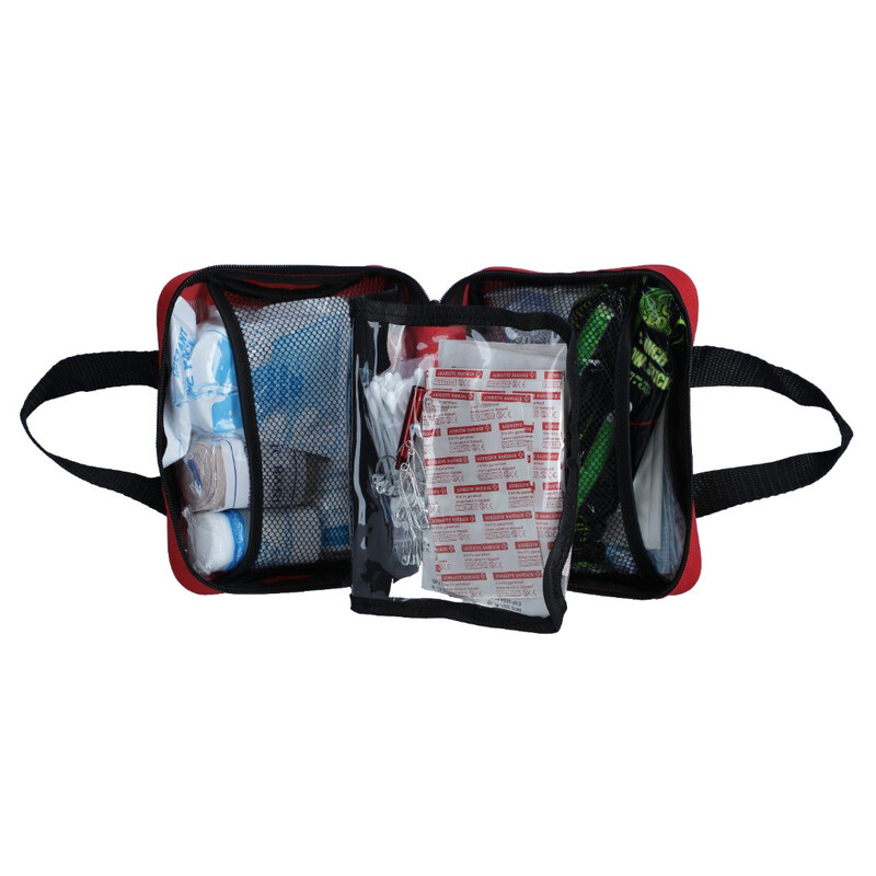 Cestovná lekárnička s 220 ks zdravotníckeho materiálu a pomôcok