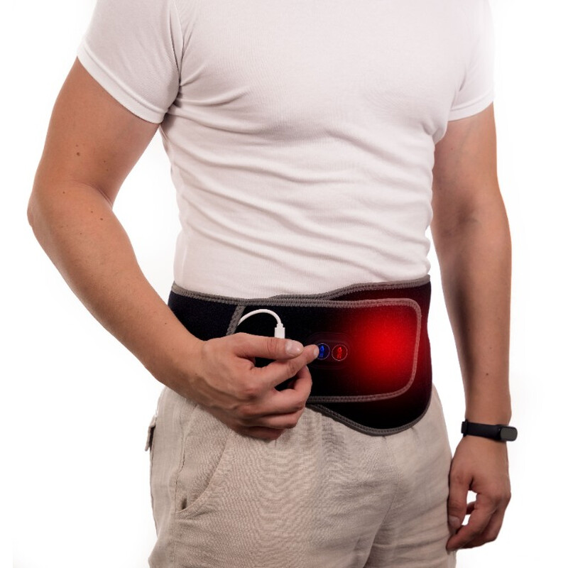 Vyhrievací USB pás na kríže a podbruško 2v1 bez powerbanky – grafénová technológia