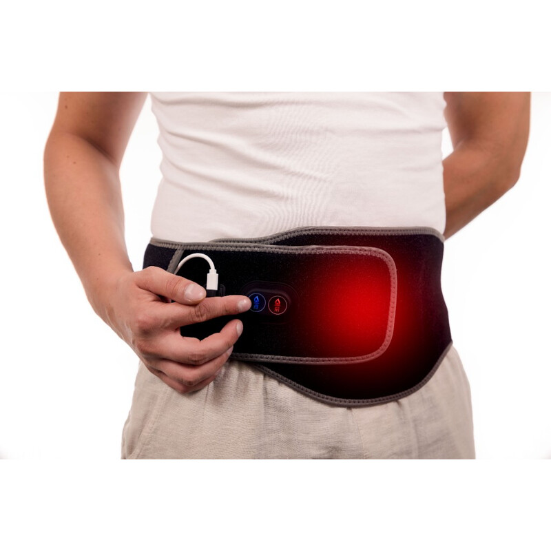 Vyhrievací USB pás na kríže a podbruško 2v1 bez powerbanky – grafénová technológia