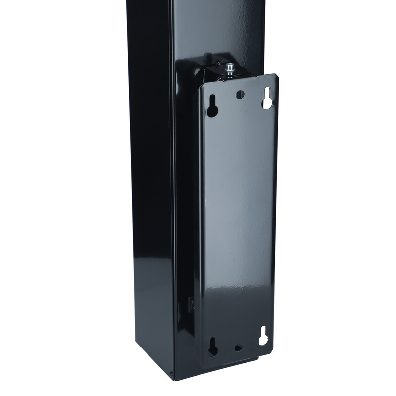 Germicídny žiarič UNIZDRAV s displejom uzavretý nástenný – čierne vyhotovenie