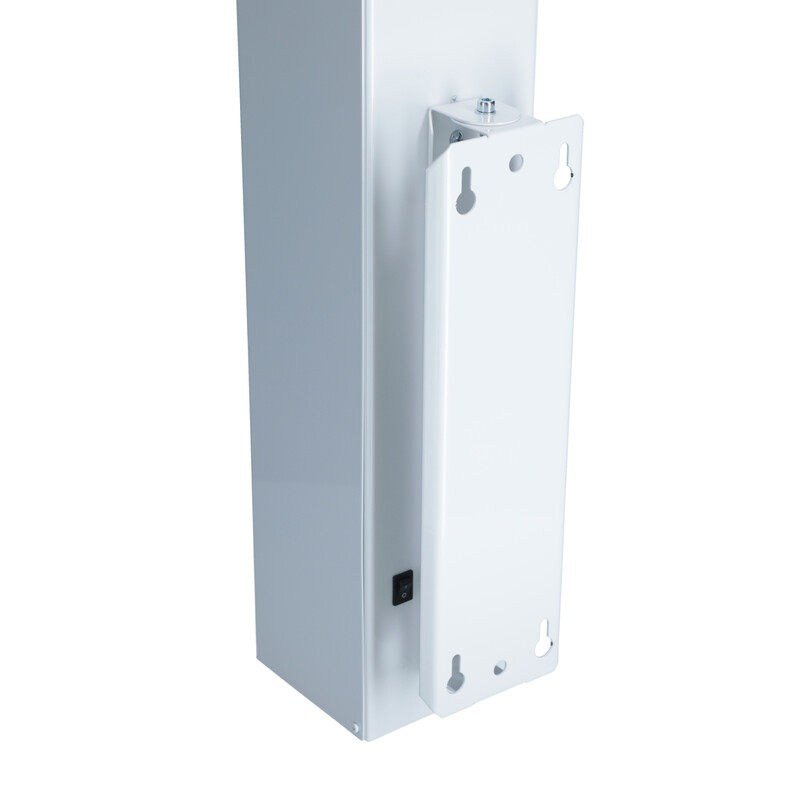 Germicídny žiarič UNIZDRAV s displejom uzavretý nástenný – biele vyhotovenie