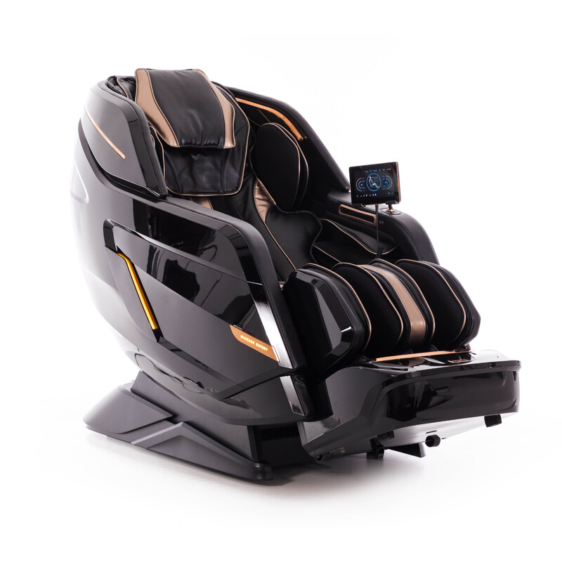 Masážne elektrické kreslo LUX 4D MASSAGER, čiernozlaté