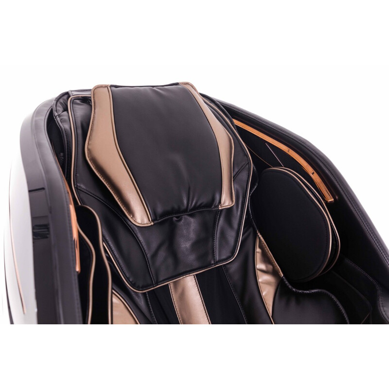 Masážne elektrické kreslo LUX 4D MASSAGER, čiernozlaté