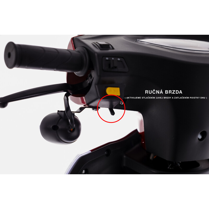 Elektrický dvojmiestny skúter CHAMPION DUO pre seniorov a imobilných – výkonný 1000 W motor