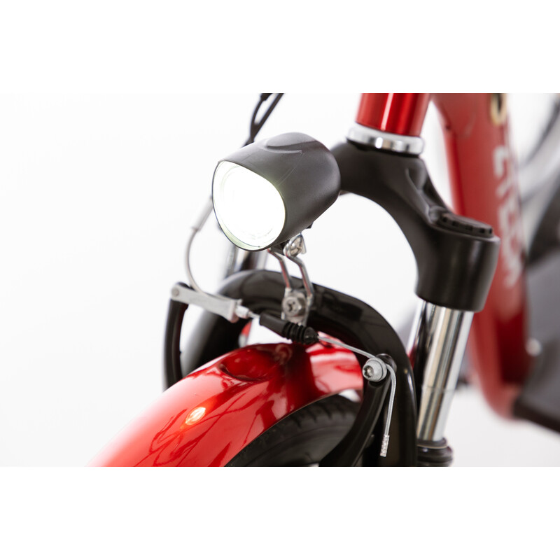 Trojkolesový elektrický bicykel Tornádo ZTECH, červený