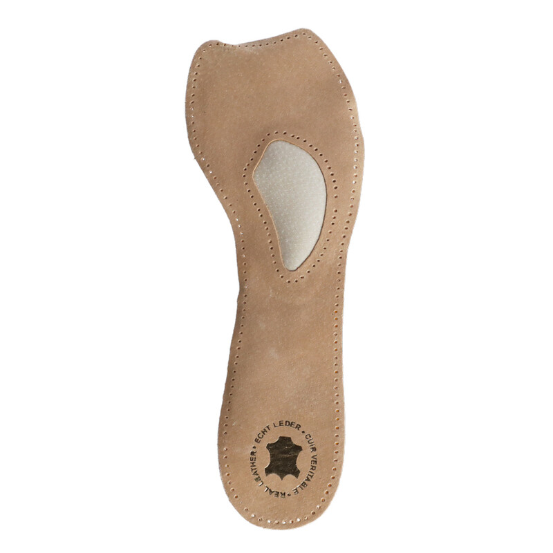 Kožené ortopedické vložky s podporou priečnej klenby