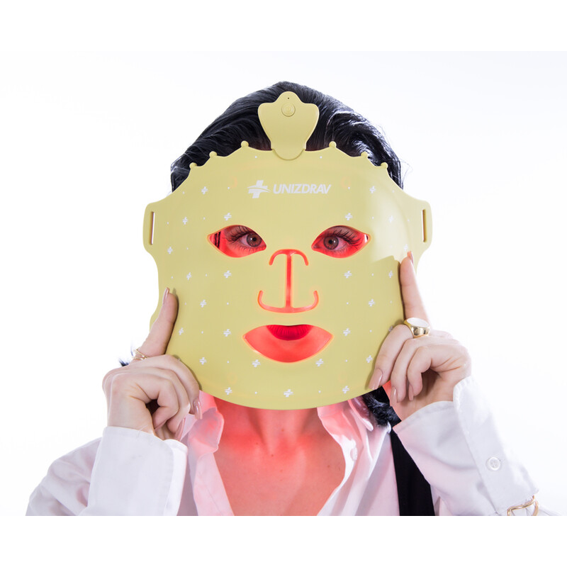 GOLD LED maska so svetelnou terapiou UNIZDRAV
