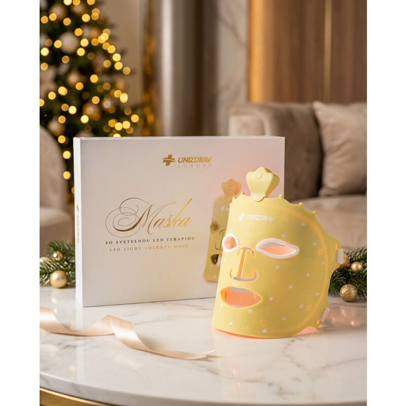 GOLD LED maska so svetelnou terapiou UNIZDRAV