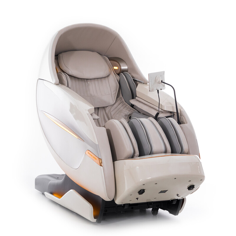 Masážne elektrické kreslo ProLux 4D MASSAGER s ionizátorom vzduchu, biele