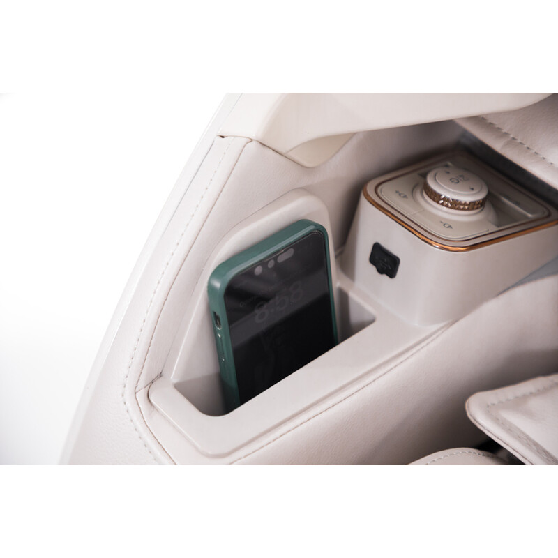 Masážne elektrické kreslo ProLux 4D MASSAGER s ionizátorom vzduchu, biele