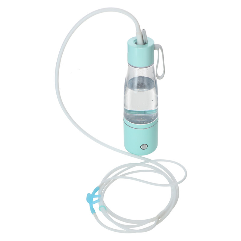 Fľaša na výrobu vodíkovej vody, tyrkysová