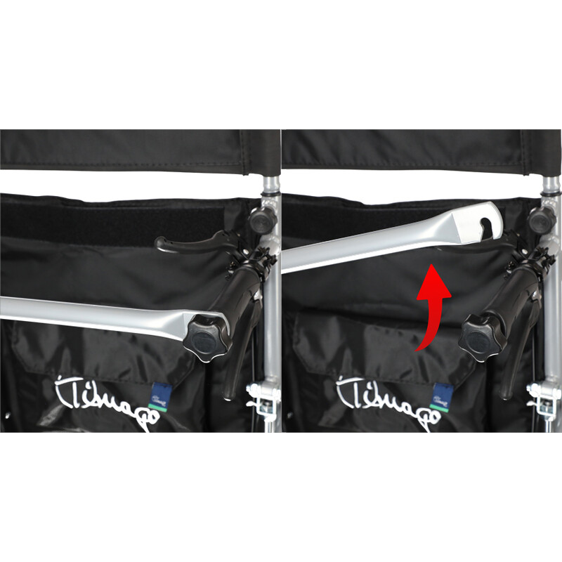 Polohovateľný invalidný vozík