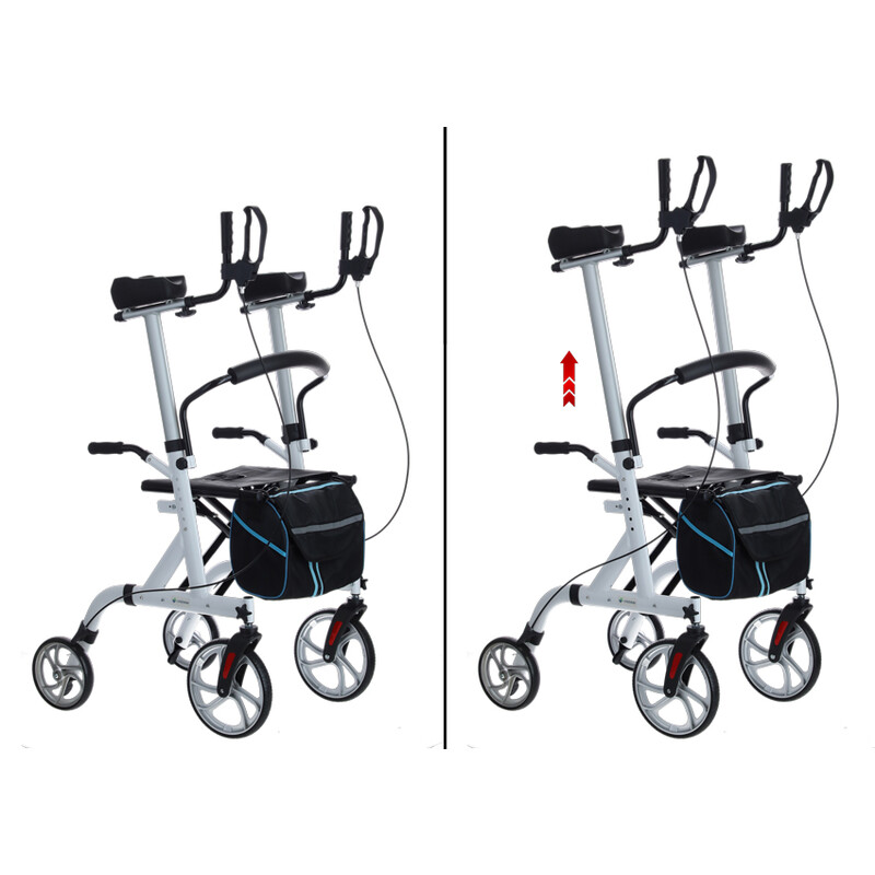 Pojazdné chodítko UNIZDRAV s predĺženými lakťovými opierkami