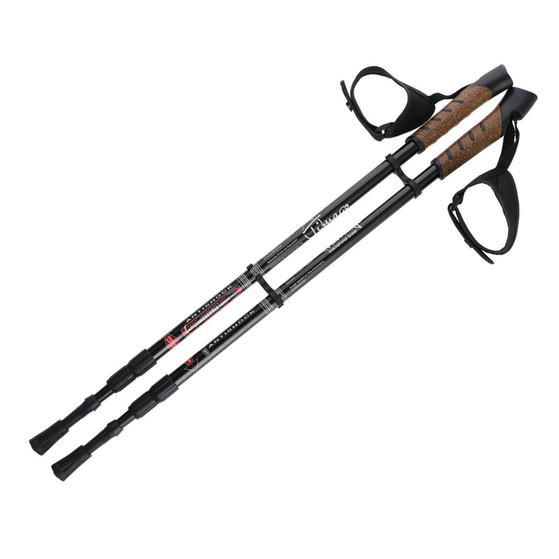 Trekingové palice, čierne