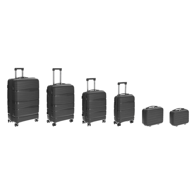 Cestovný kufor, čierny