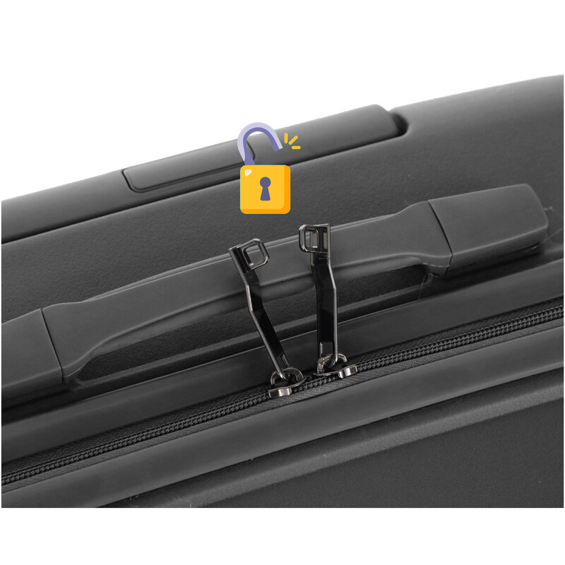 Cestovný kufor, čierny