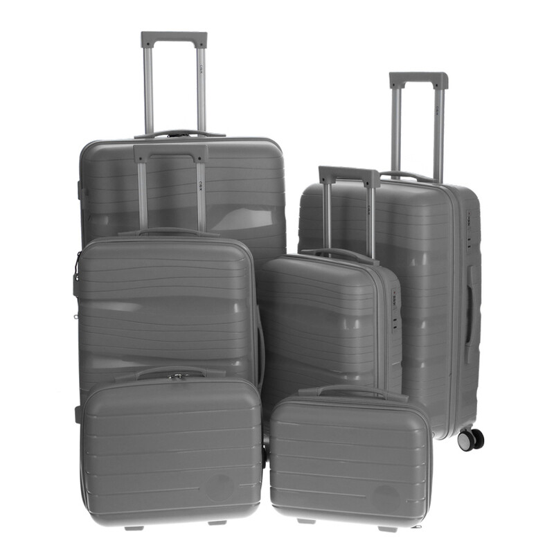 Cestovný kufor, sivý