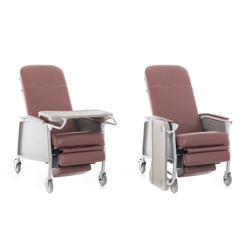 Seniorské kreslo, tehlovohnedé