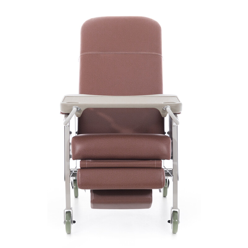 Seniorské kreslo, tehlovohnedé