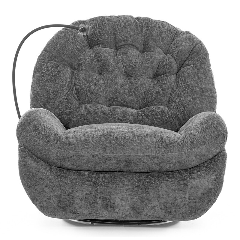 Štýlové relaxačné polohovacie kreslo TRENDY, antracitové