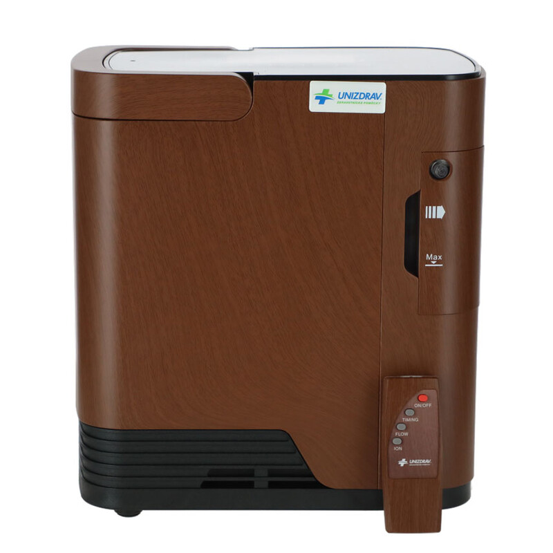 Kyslíkový koncentrátor s hlasovým výstupom UNIZDRAV, 7 l/min, imitácia dreva