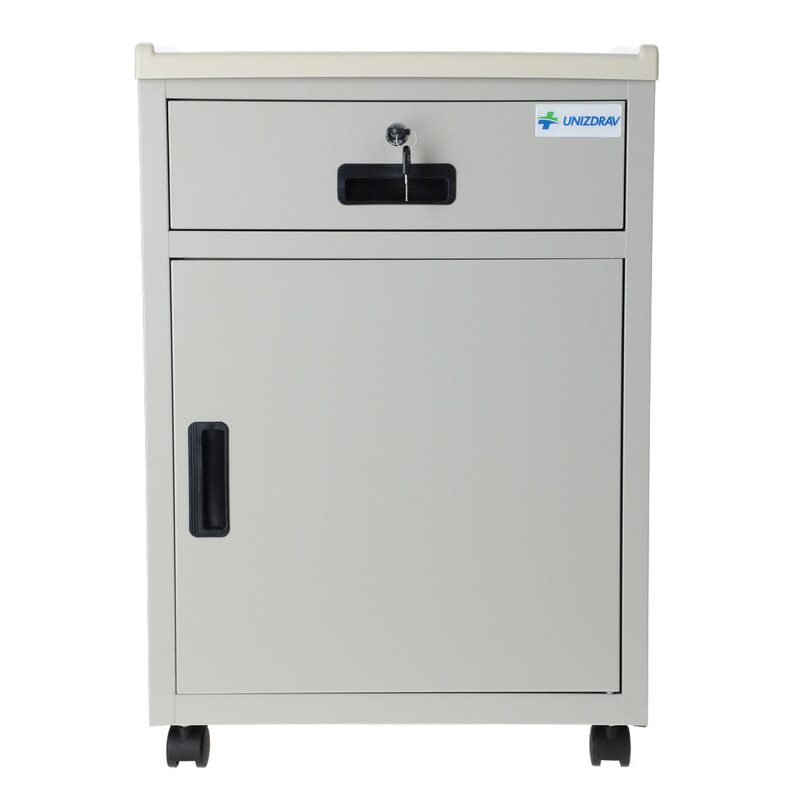 Nočný stolík MEDIK kov - ŠKRABANCE NA ROHU STOLÍKA