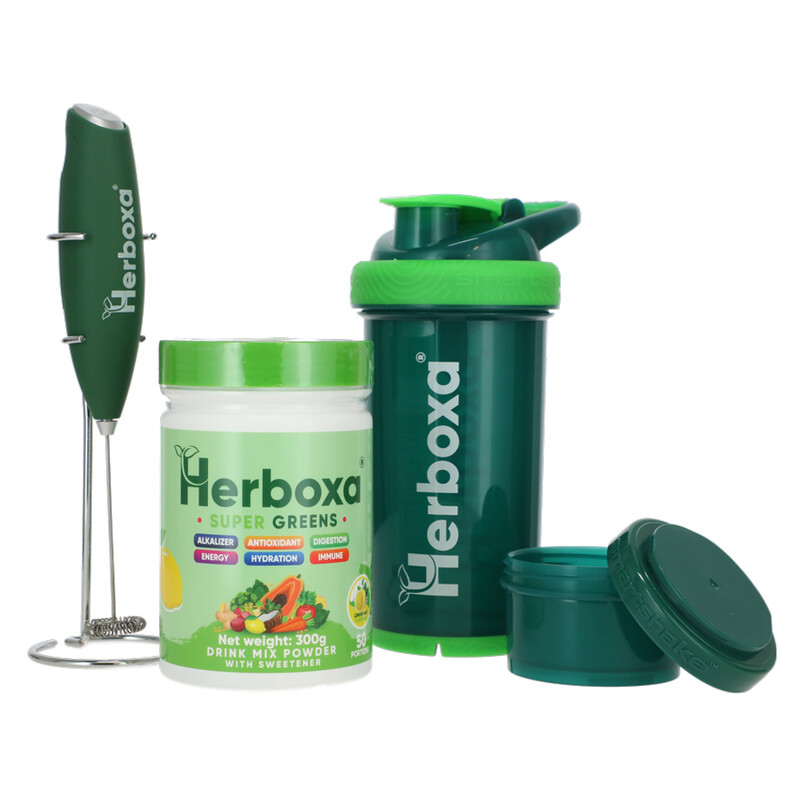 Herboxa SUPER GREENS Citrón & mäta, 300 g